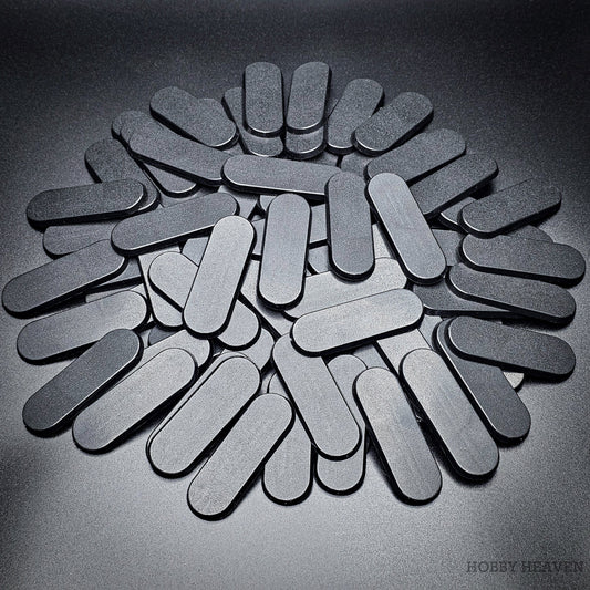 Base 70x25mm Pill Bike Plain Plastic Bases
