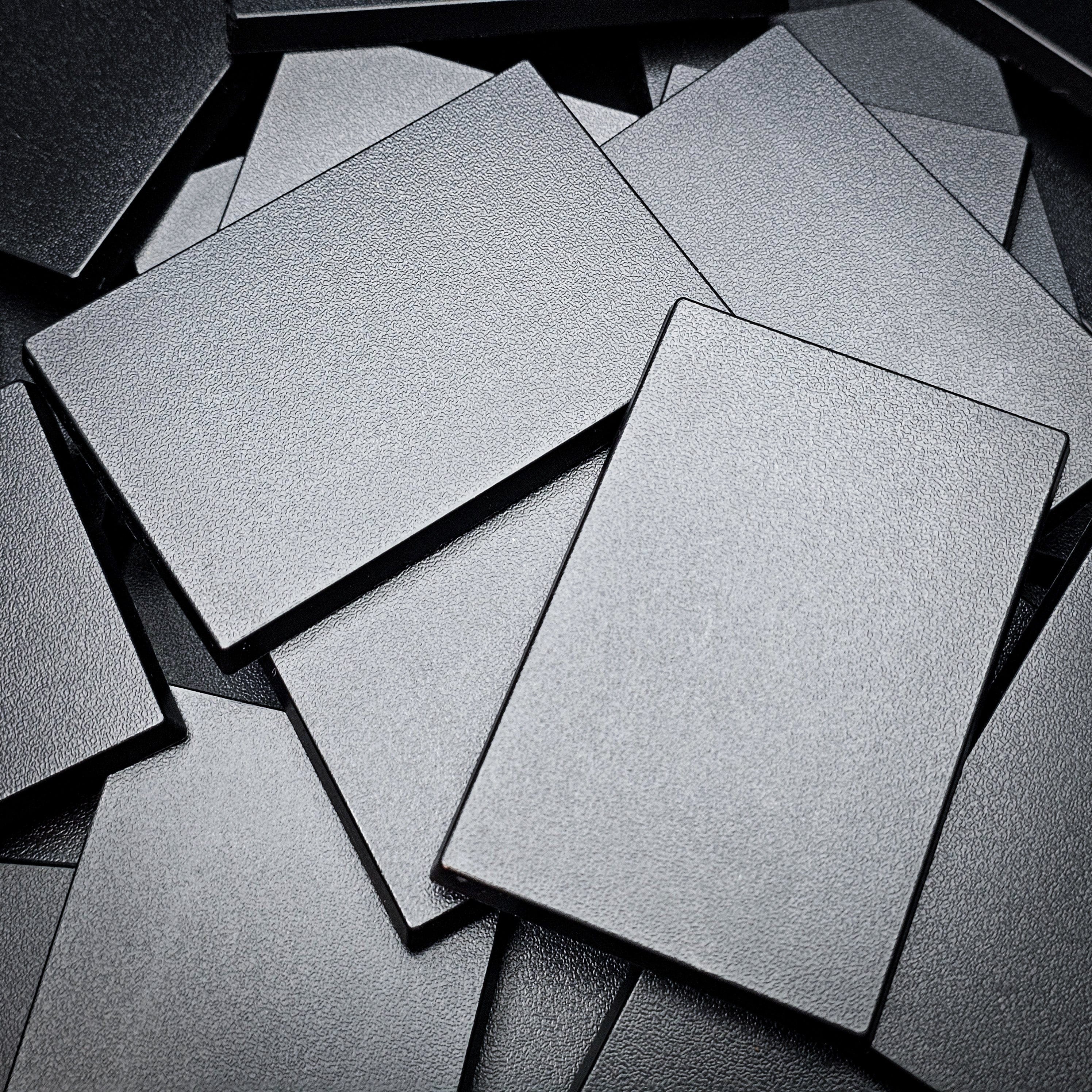 Base 50x75mm | 75x50mm Rectangular Plain Plastic Bases | Versatile Miniature Stands