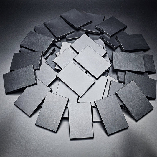 Base 50 50x75mm | 75x50mm Rectangular Plain Plastic Bases | Versatile Miniature Stands 5061001180684