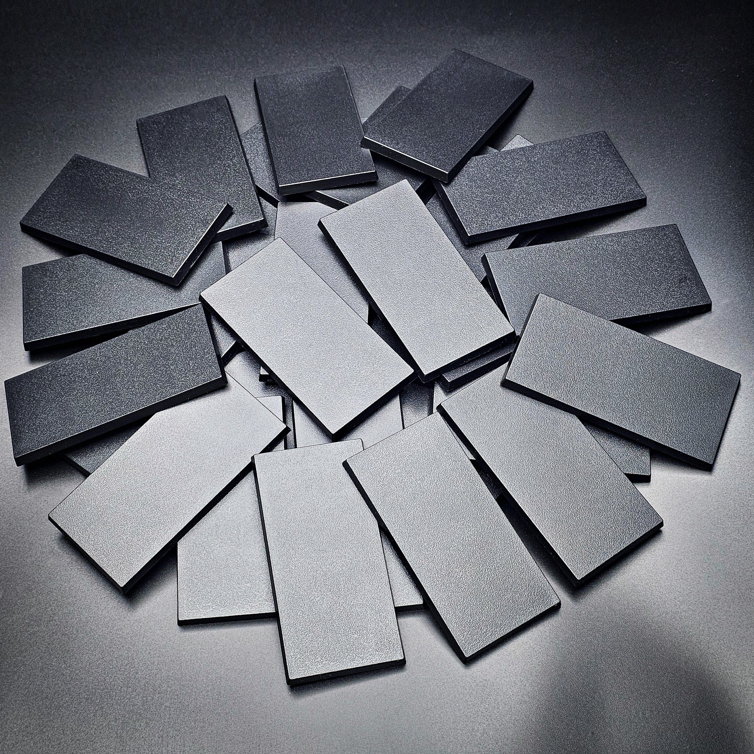 Base 100x50mm | 50x100mm Rectangular Plain Plastic Bases | Versatile Miniature Stands