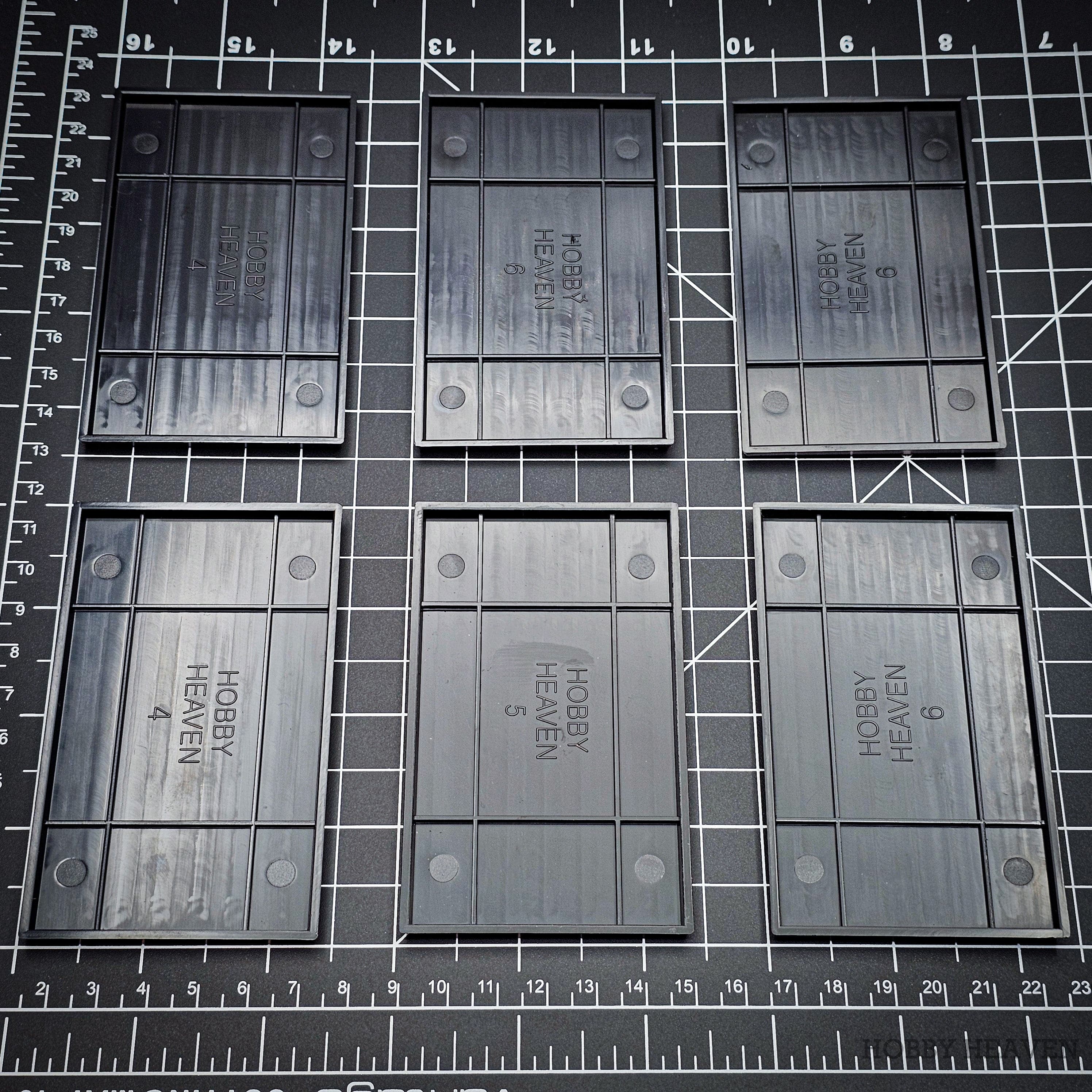 Base 100x60mm Rectangular Plain Plastic Bases