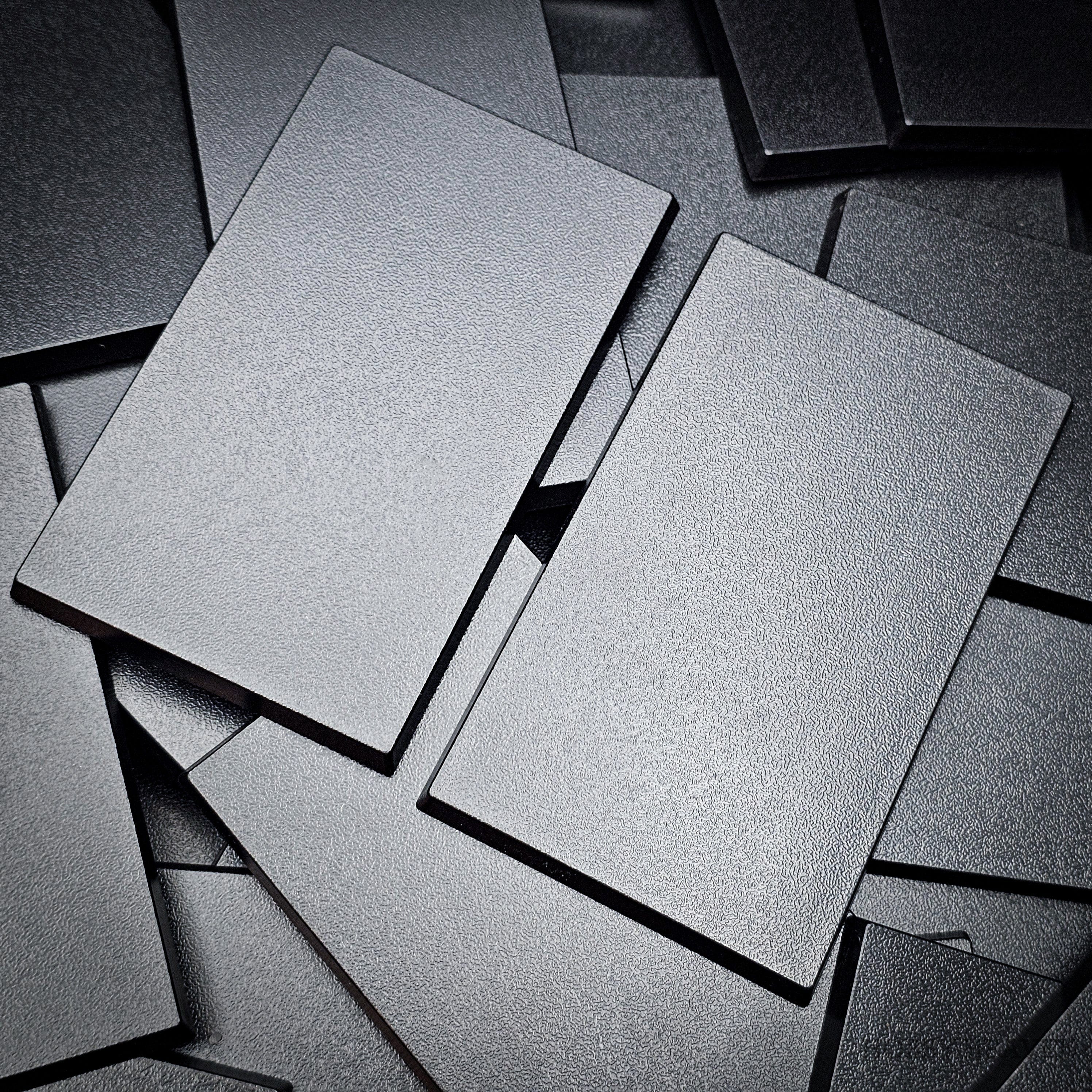 Base 100x60mm Rectangular Plain Plastic Bases