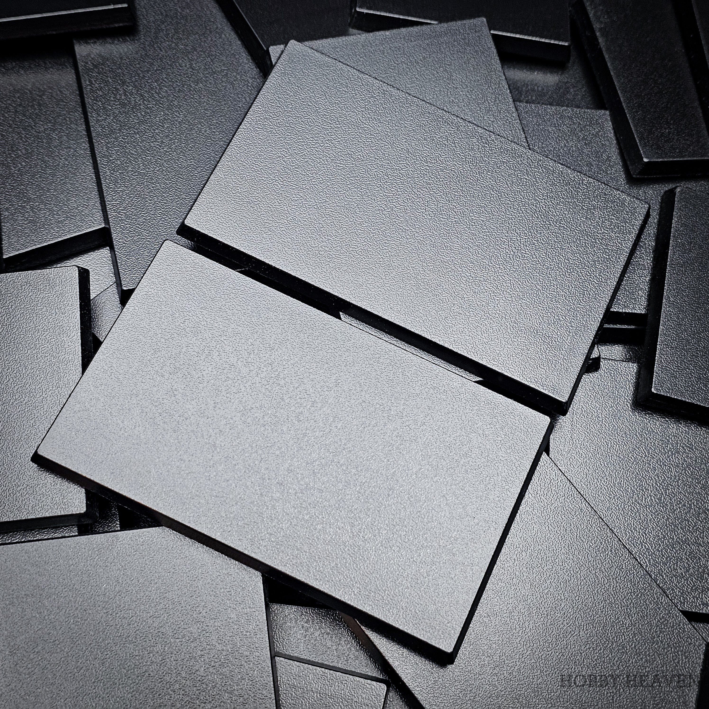 Base 100x60mm Rectangular Plain Plastic Bases
