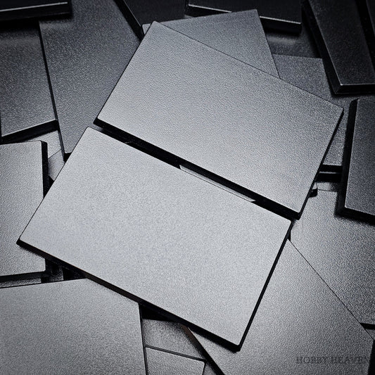 Base 100x60mm Rectangular Plain Plastic Bases