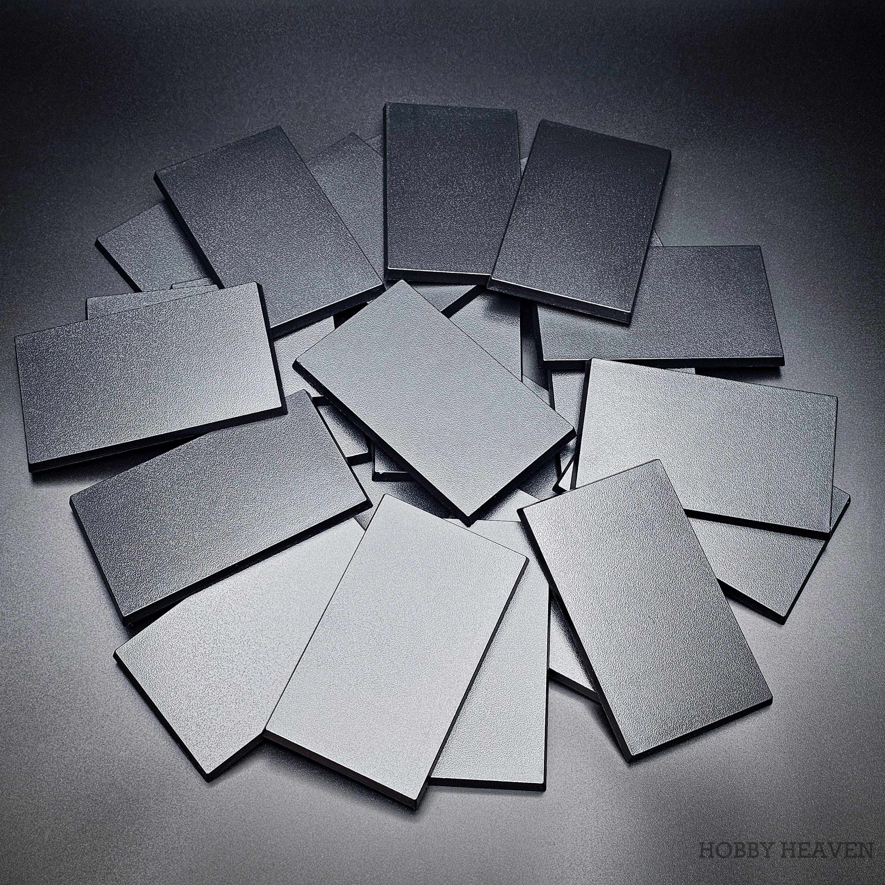 Base 25 100x60mm Rectangular Plain Plastic Bases 5061001181018