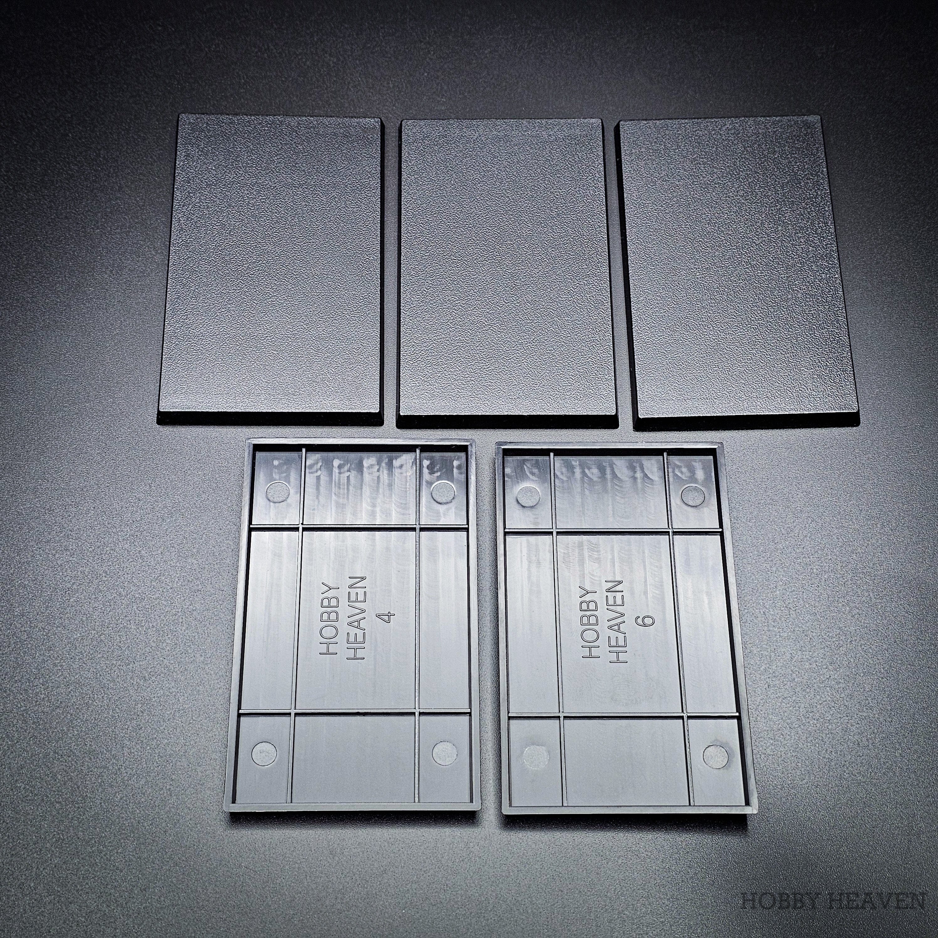 Base 5 100x60mm Rectangular Plain Plastic Bases 5061001180998