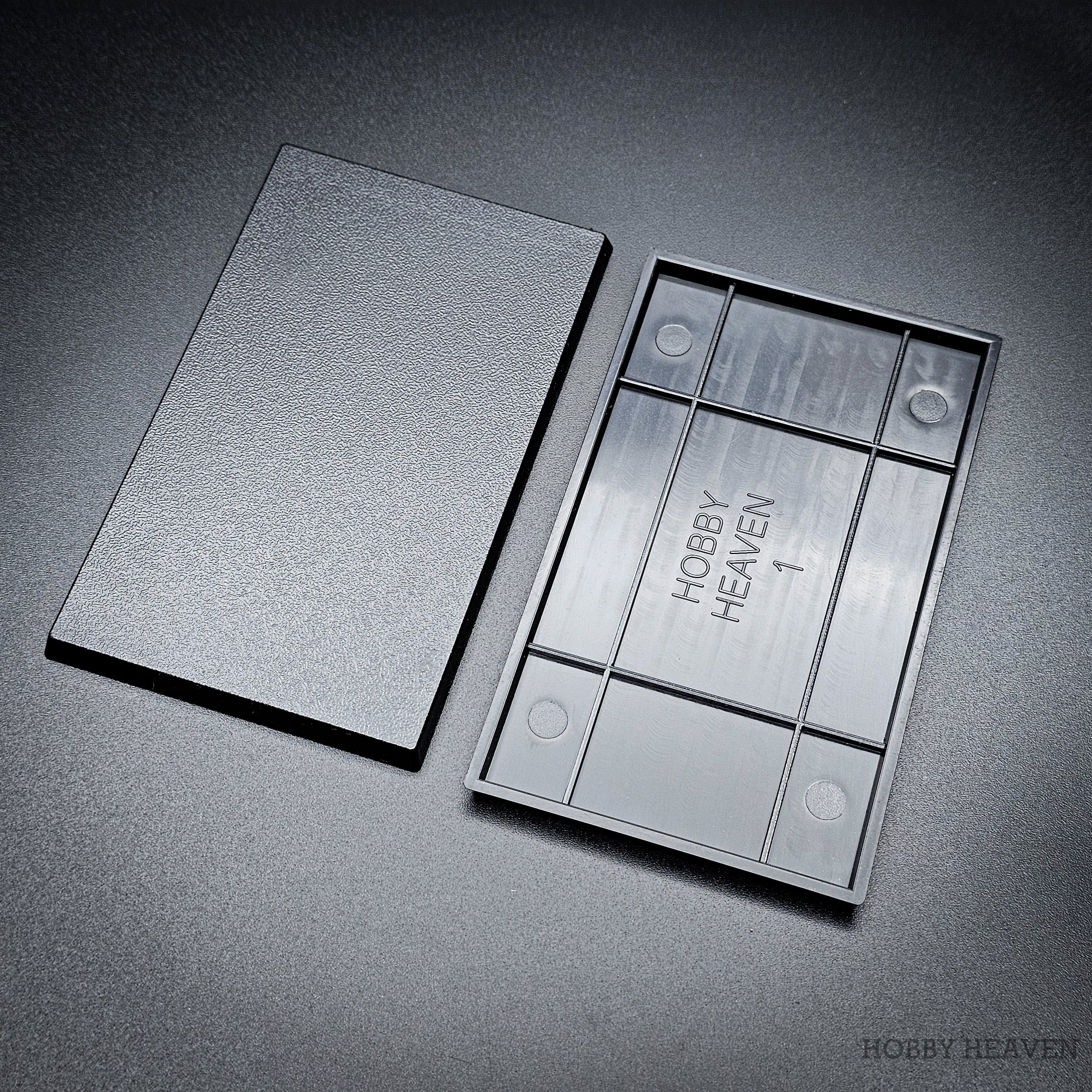 Base 2 100x60mm Rectangular Plain Plastic Bases 5061001180974