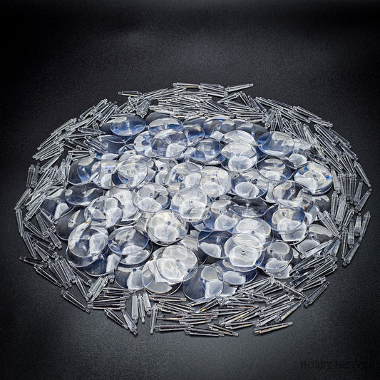 Base 32mm Round Flying Clear Plastic Base