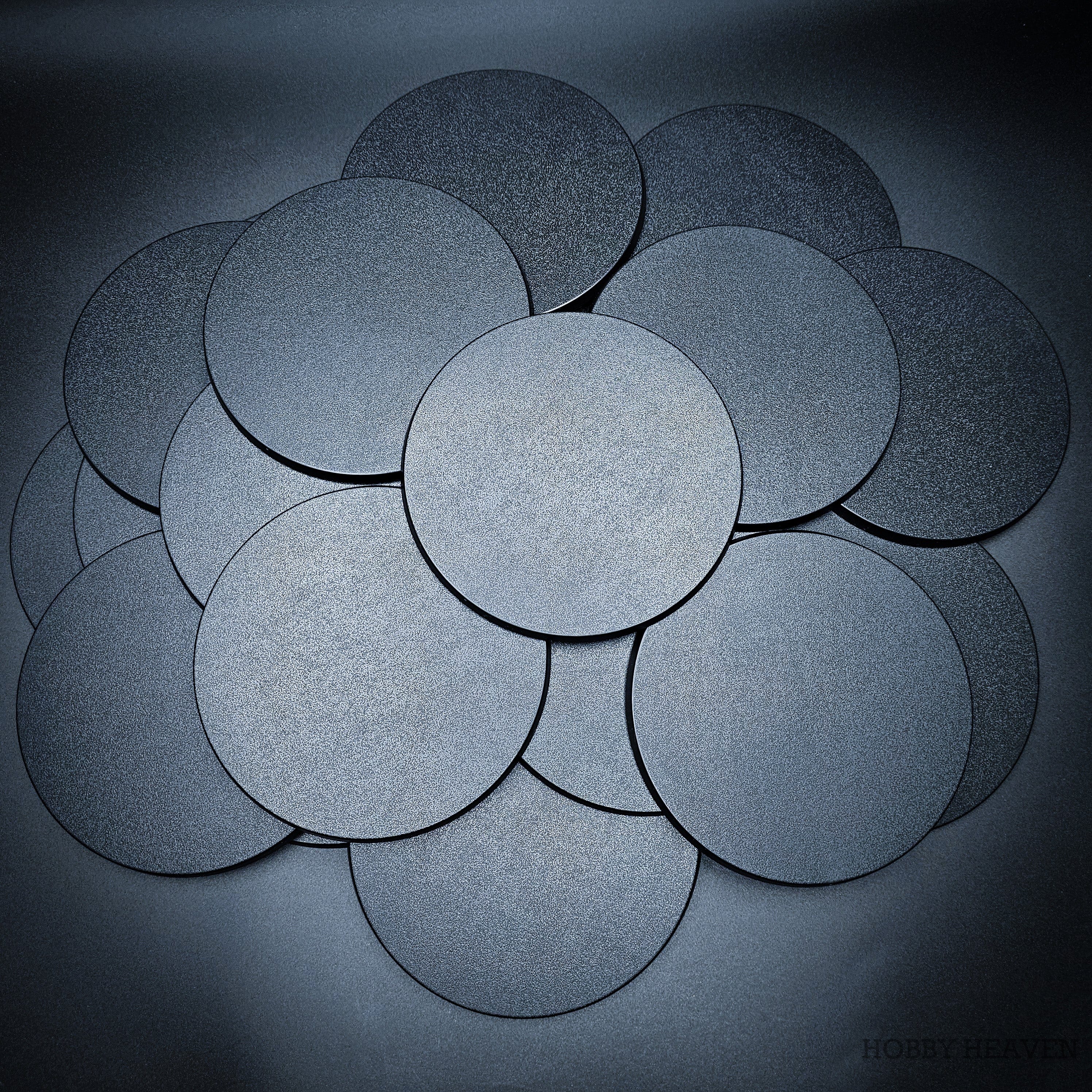 Base 130mm Round Plain Plastic Bases