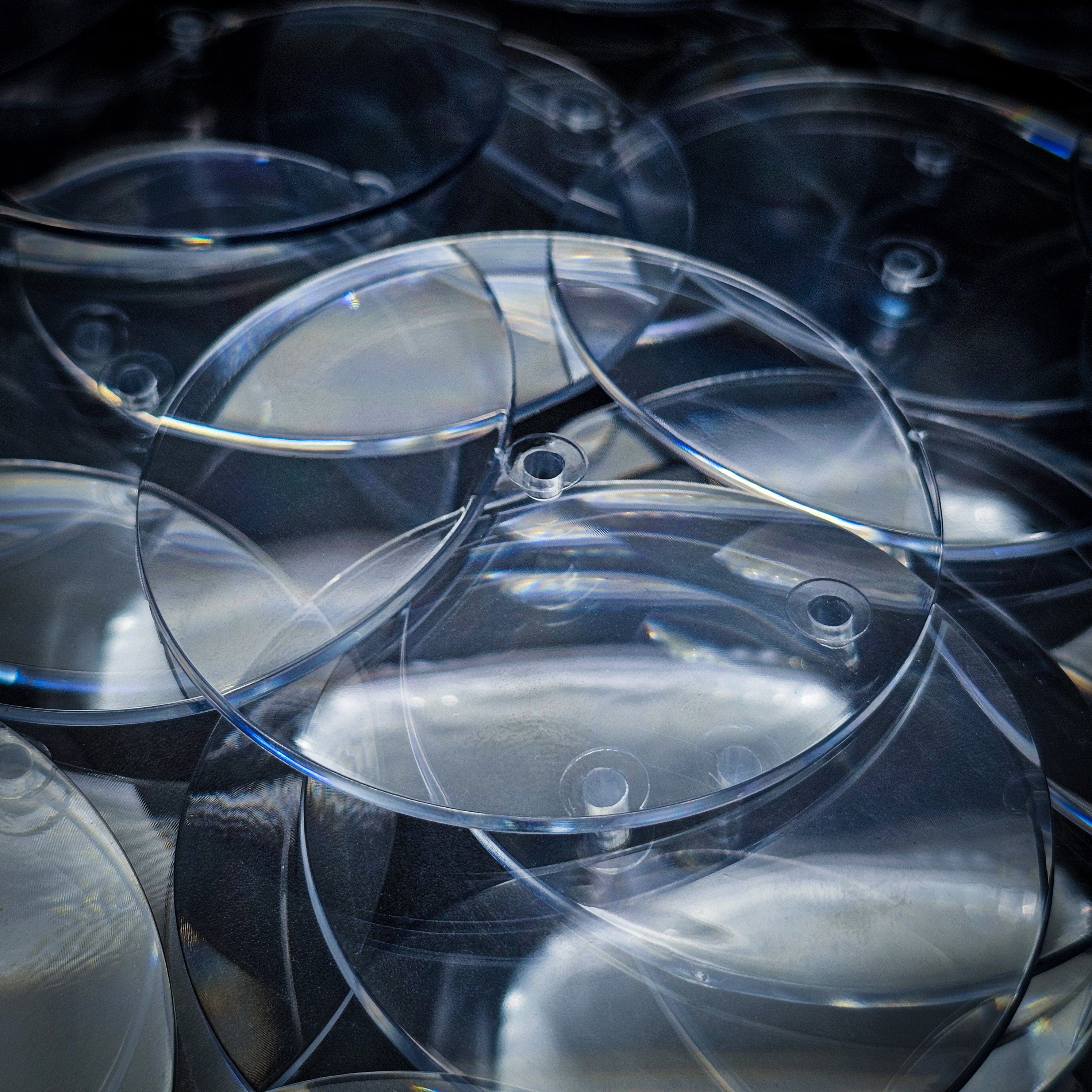 Base 60mm Round Flying Bases – Clear Plastic Stands for Sci-Fi & Fantasy Wargaming Miniatures