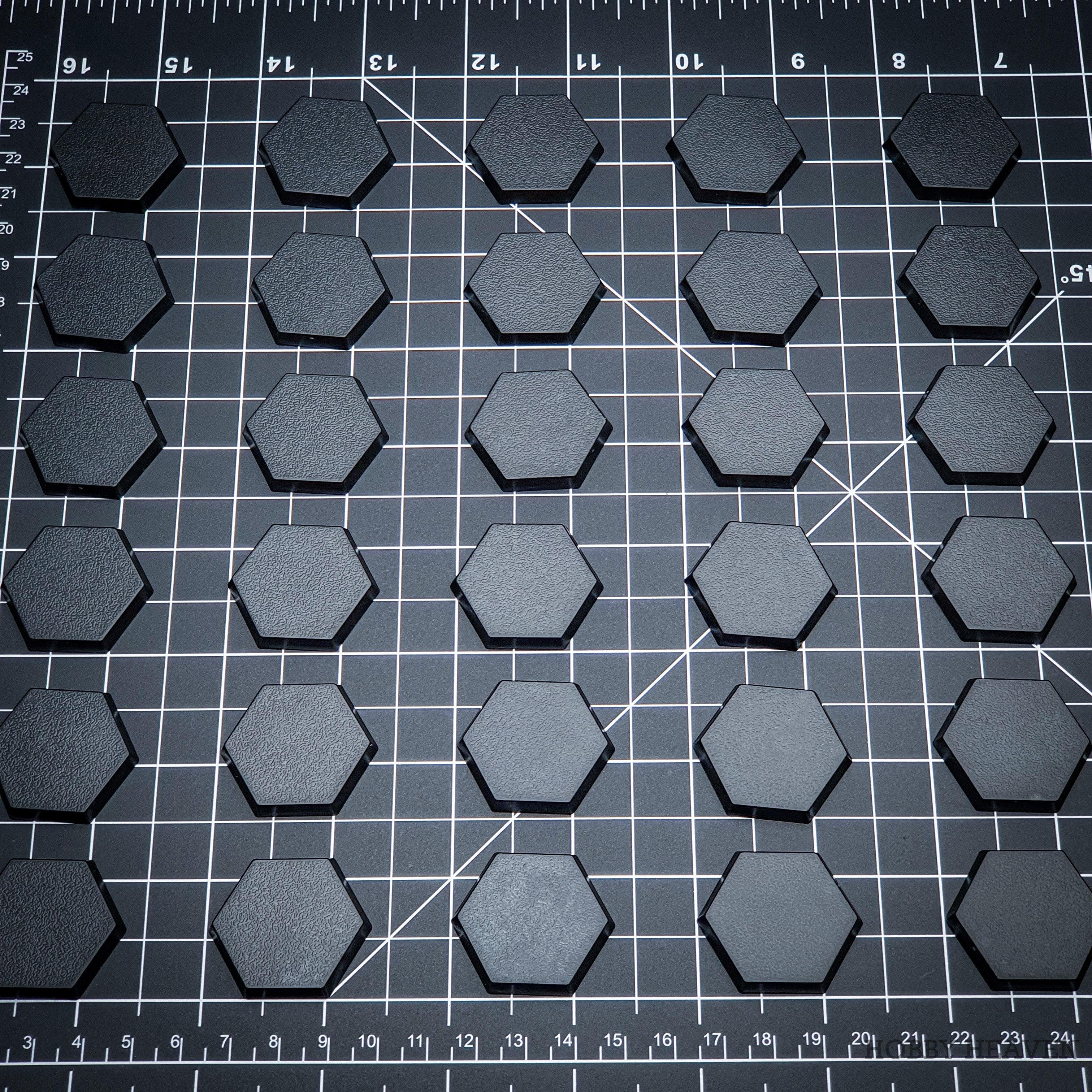 Base 30mm Hexagonal Plain Plastic Bases
