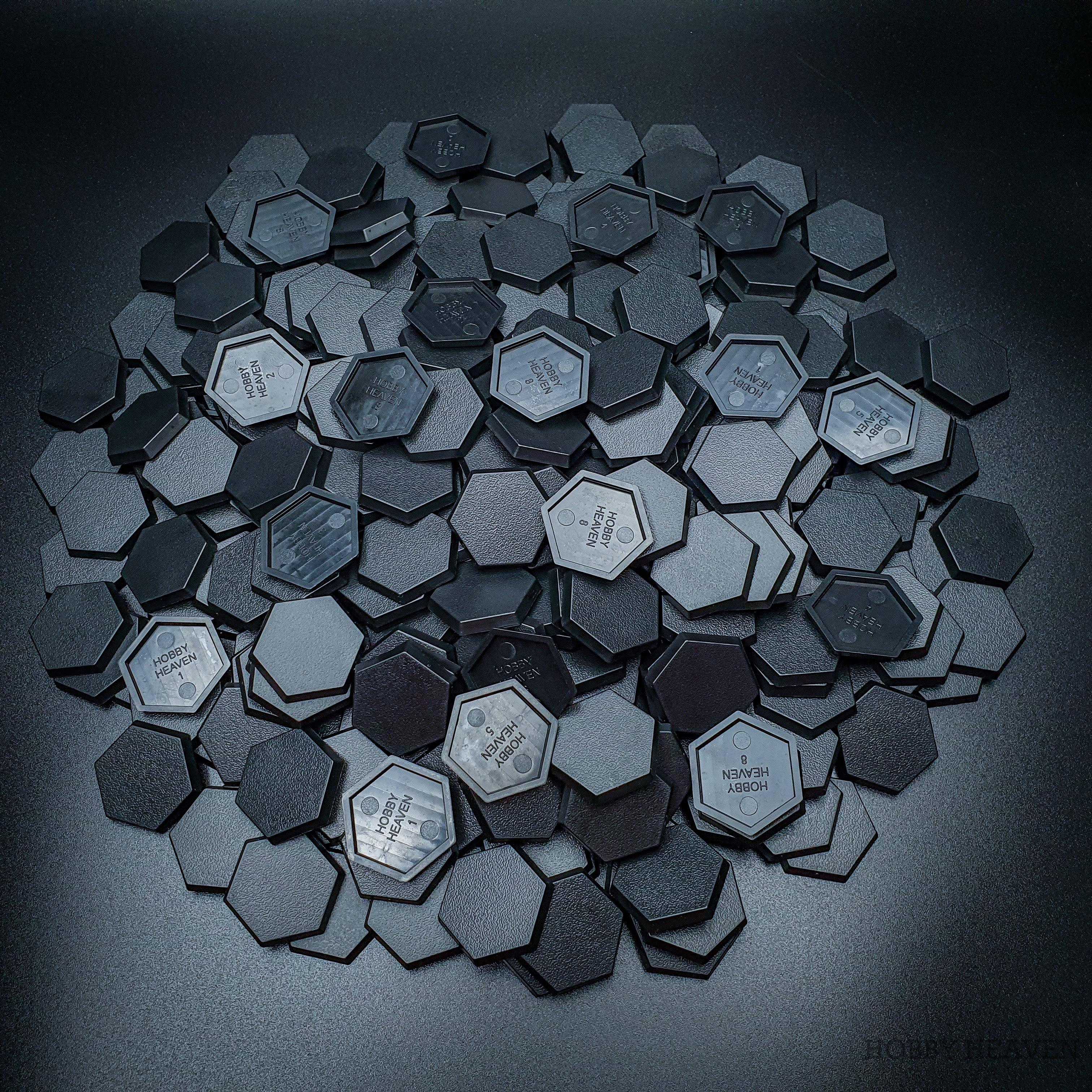 Base 30mm Hexagonal Plain Plastic Bases