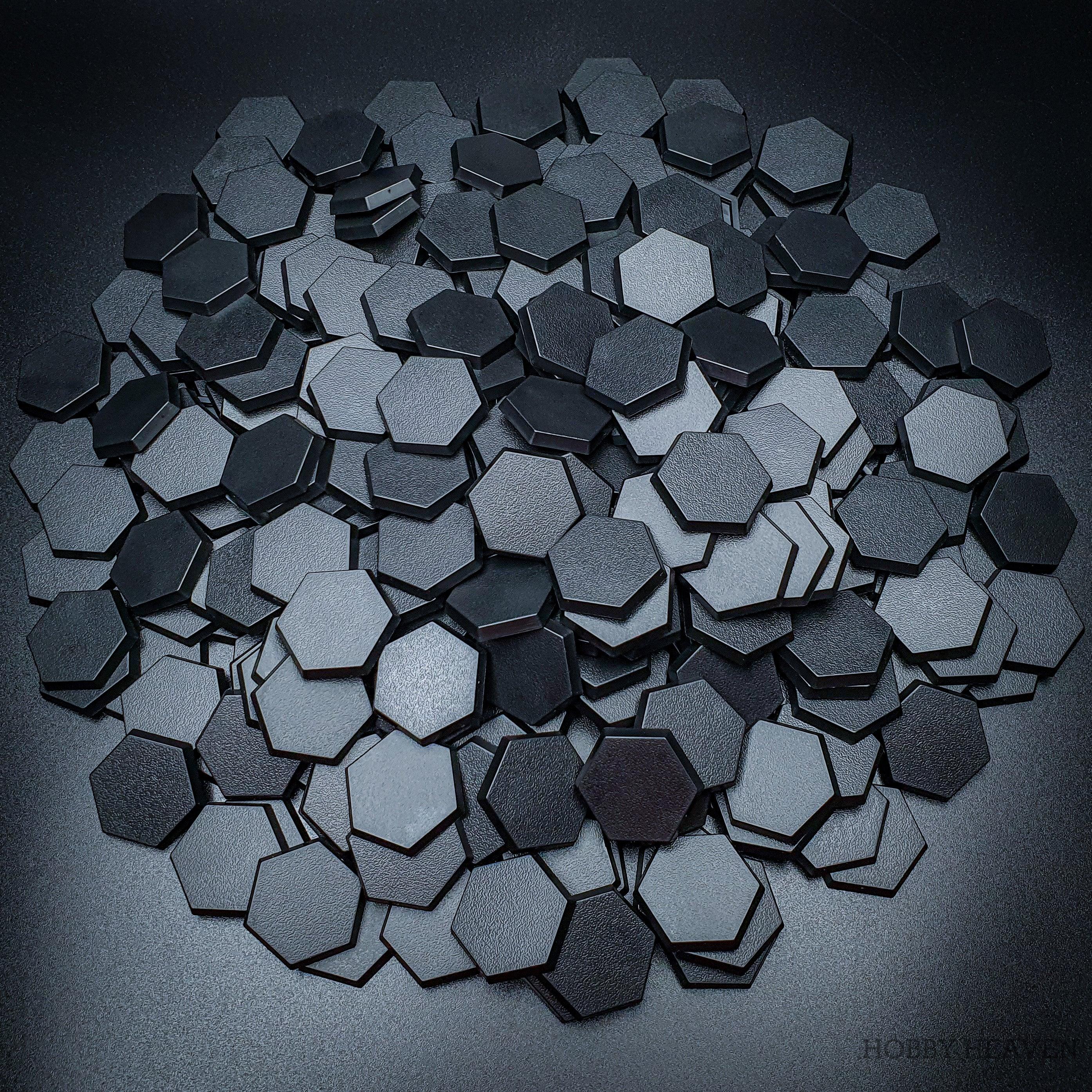Base 30mm Hexagonal Plain Plastic Bases