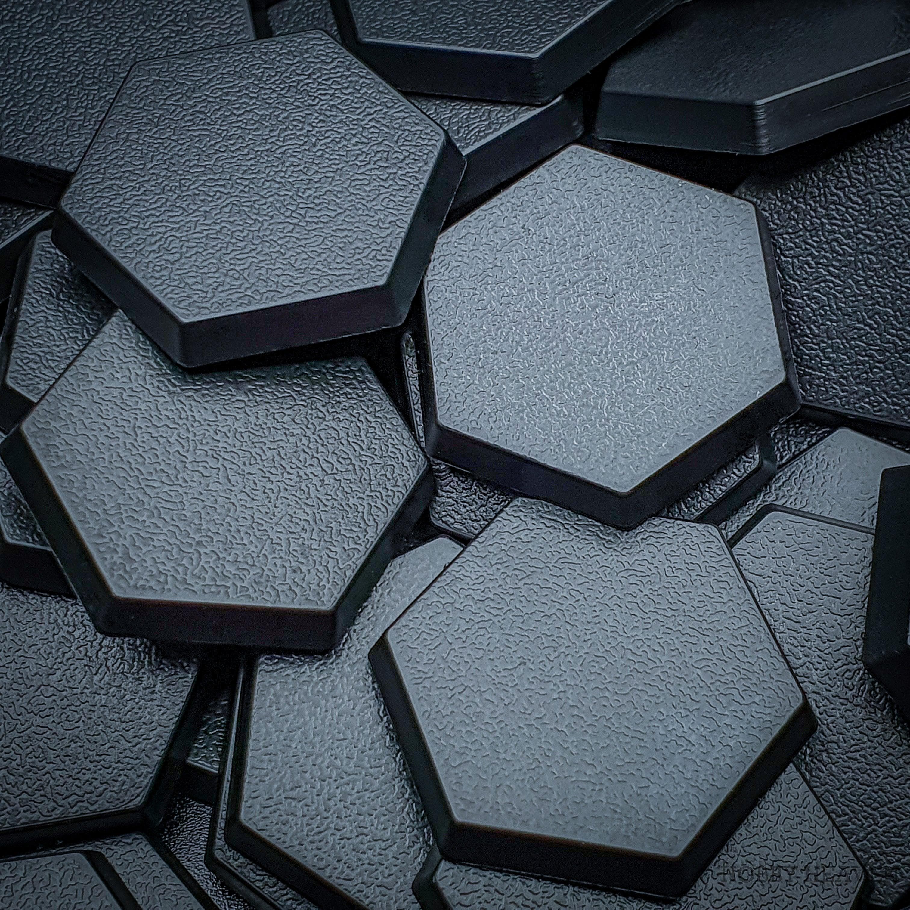 Base 30mm Hexagonal Plain Plastic Bases