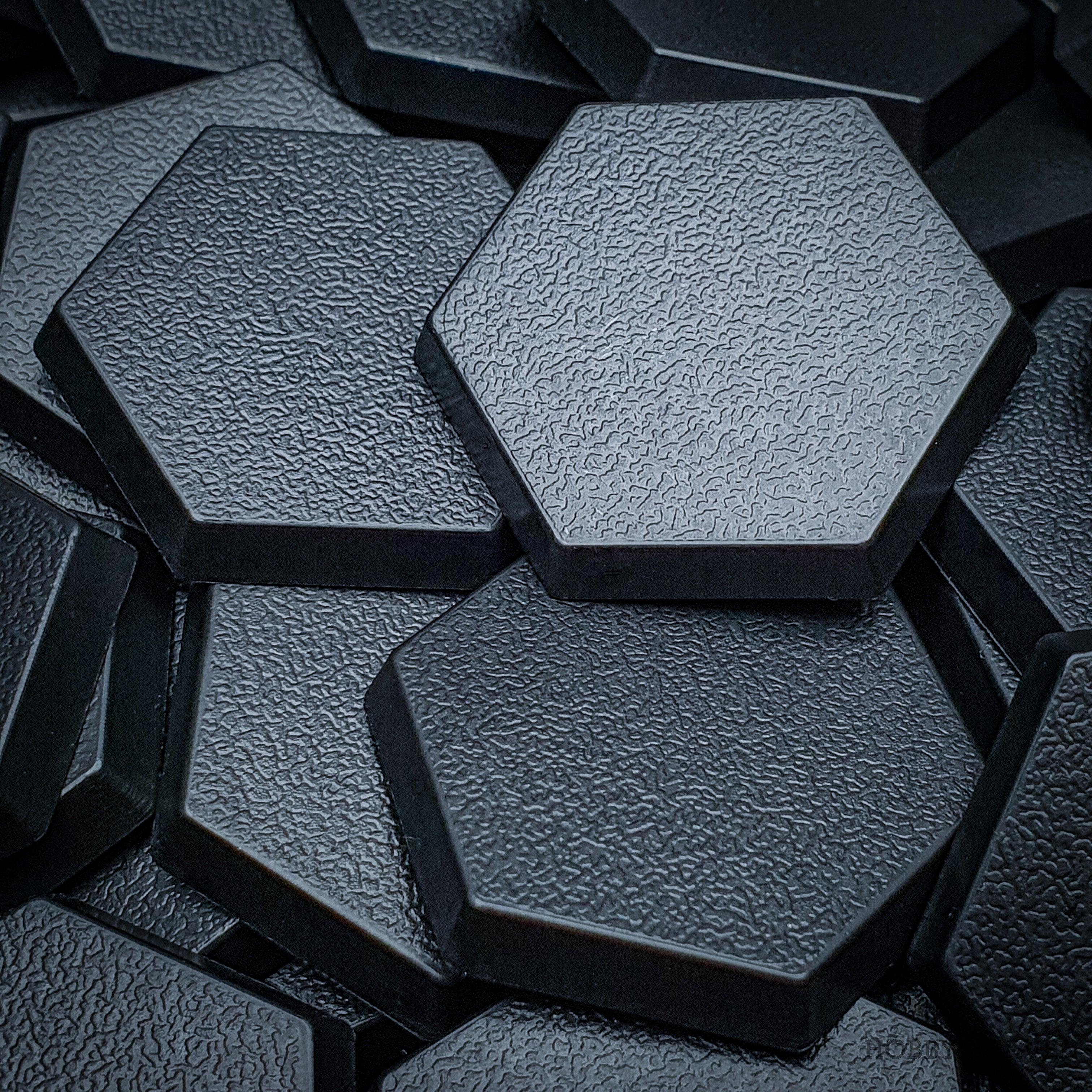 Base 30mm Hexagonal Plain Plastic Bases