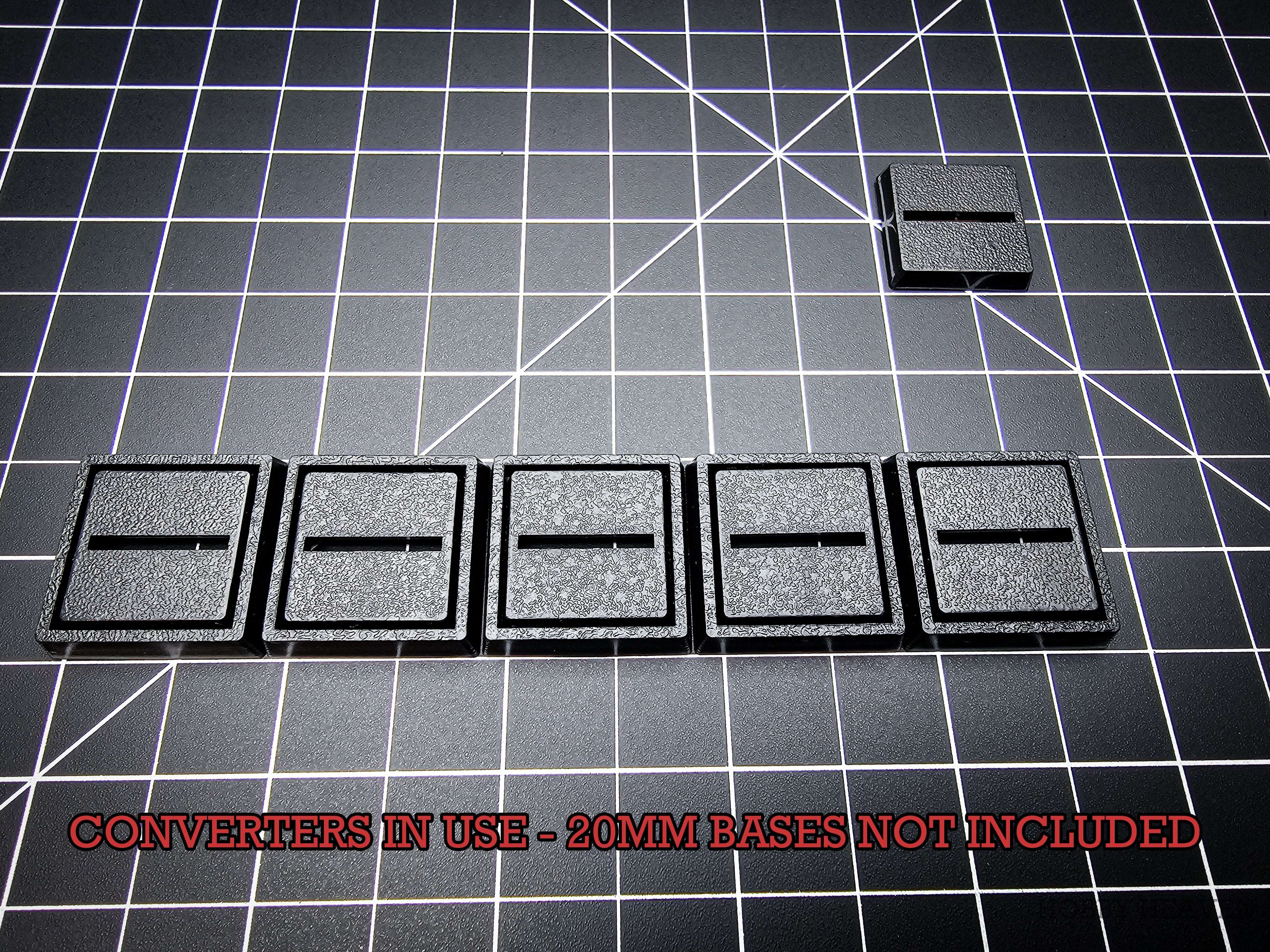 Base 20mm to 25mm Square Base Converter for Wargaming Miniatures | Hobby Heaven