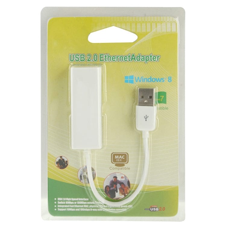 Mobile Accessories USB 2.0 Ethernet Adapter for Tablet PC / Android TV, Length: 20cm