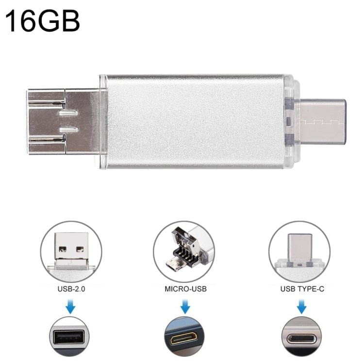 Mobile Accessories 16GB / Silver For Type-C Smartphones & PC Computer, 16GB