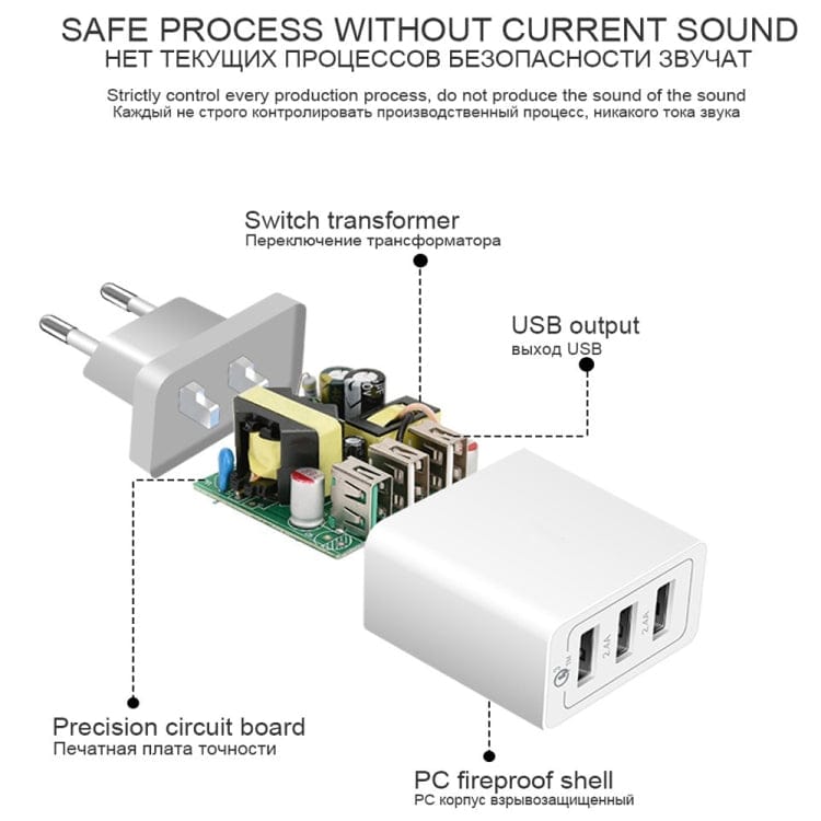 Mobile Accessories with Micro USB Cable, EU Plug SDC-30W 2 in 1 USB to Micro USB Data Cable + 30W QC 3.0 USB + 2.4A Dual USB 2.0 Ports Mobile Phone Tablet PC Universal Quick Charger Travel Charger Set, EU Plug, with Micro USB Cable, EU Plug