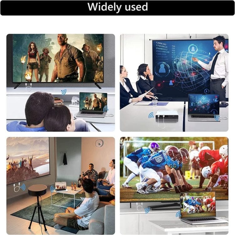 Computer & Networking Wireless HDMI Transmitter and Receiver Kit, HDMI Wireless Extender Adapter, 1080P 60fps Video Audio Projecting for PC, Laptop, Camera to HDTV/Projector