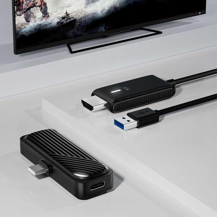 Wireless HDMI Transmitter and Receiver For iPhone15/Laptop/PC/TV/Box/Projector