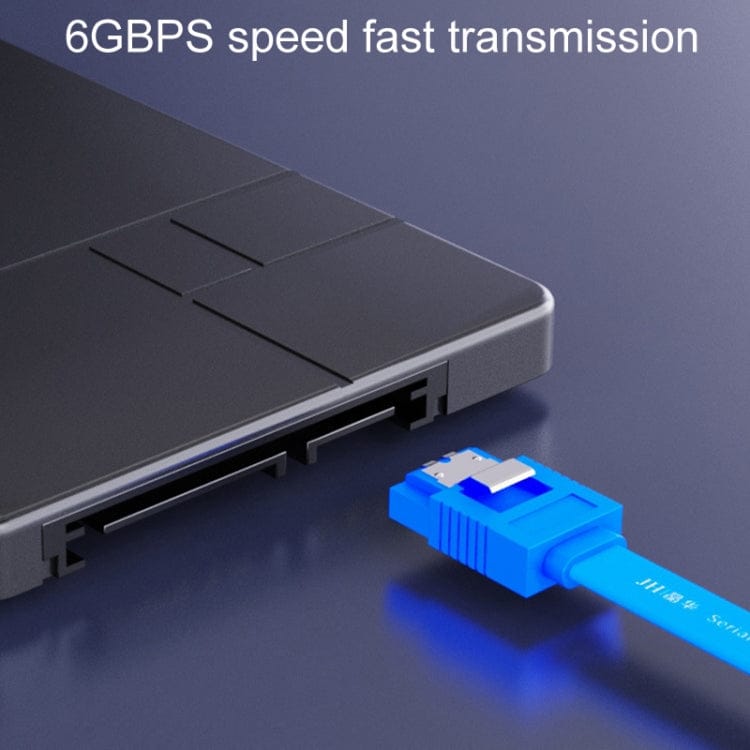 High Speed SATA3.0 SSD Serial Cable 0.45m JINGHUA U510B High Speed SATA3.0 SSD Serial Cable(Blue Straight To Straight) 987003780538