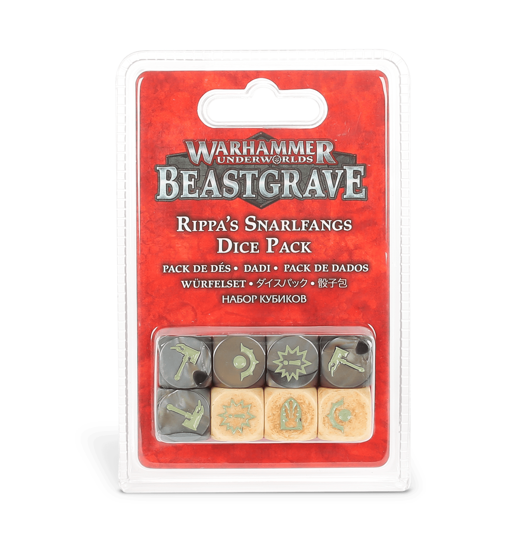WARHAMMER UNDERWORLDS WARHAMMER UNDERWORLDS: RIPPA'S SNARLFANGS DICE 5011921124763