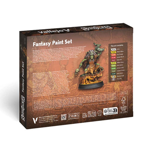 Paint Vallejo Squidmar Fantasy Paint Set (x12) 8429551722032