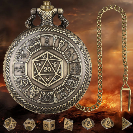Adventurer’s Cache | Pocket Watch Case | Ancient Gold - Pocket Watch