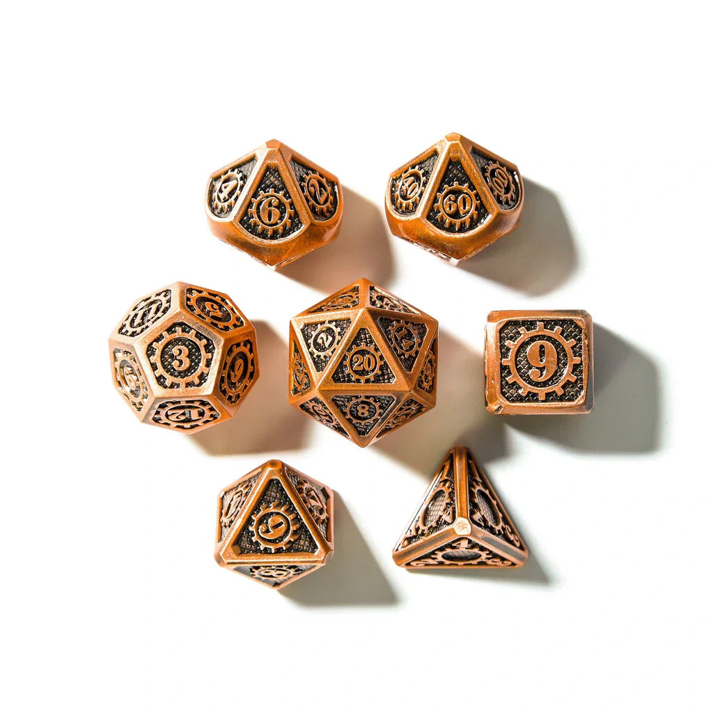 Aether Gear Gambit | Solid Metal | 7 Piece Set - DICE