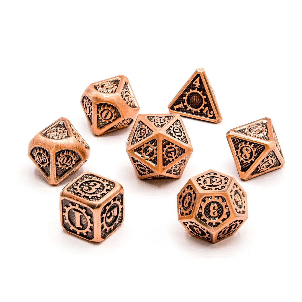 Aether Gear Gambit | Solid Metal | 7 Piece Set - DICE