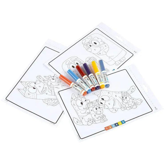 AJ Toys & Books Arts & Crafts Crayola Colour by Numbers - Bluey