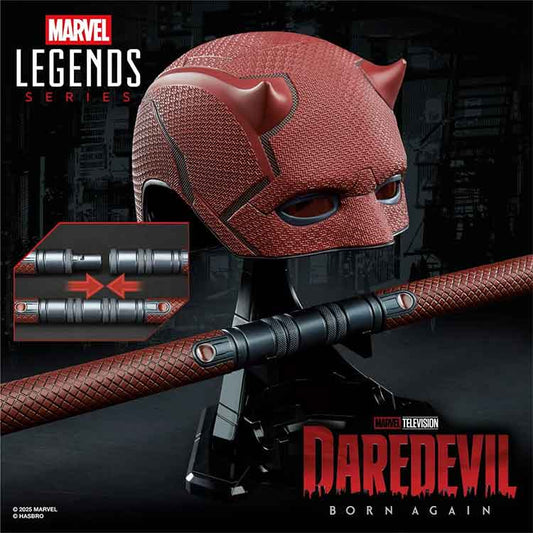AJ Toys & Books Collectibles Daredevil Marvel Legends Daredevil: Born Again Mask and Billy Club Prop Replicas
