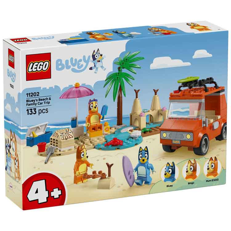 AJ Toys & Books Lego LEGO 11202 Bluey's Beach & Family Car Trip