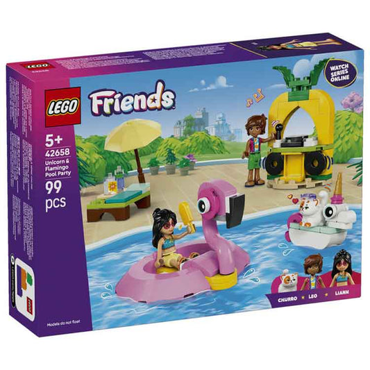 AJ Toys & Books Lego LEGO 42658 Unicorn & Flamingo Pool Party