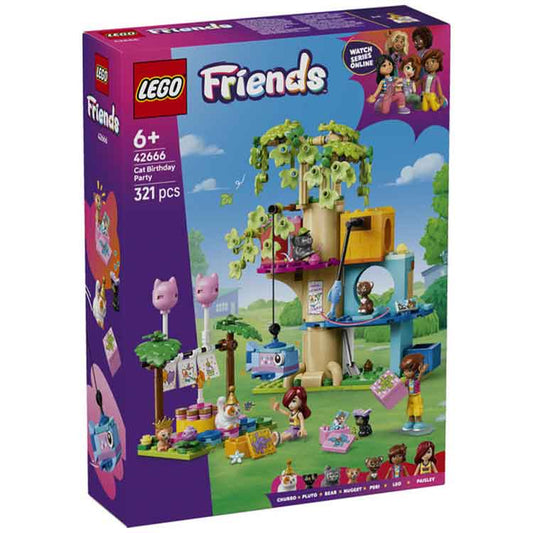 AJ Toys & Books Lego LEGO 42666 Cat Birthday Party & Tree House