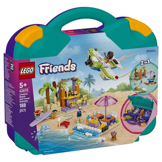 AJ Toys & Books Lego LEGO 42672 Creative Beach and Travel Suitcase