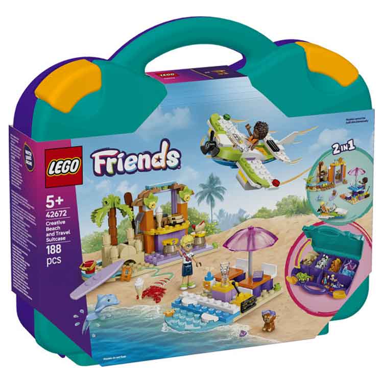 AJ Toys & Books Lego LEGO 42672 Creative Beach and Travel Suitcase