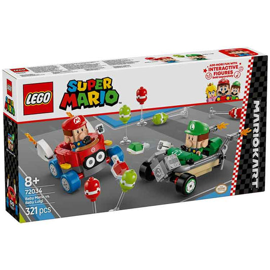 AJ Toys & Books Lego LEGO 72034 Mario Kart – Baby Mario vs Baby Luigi
