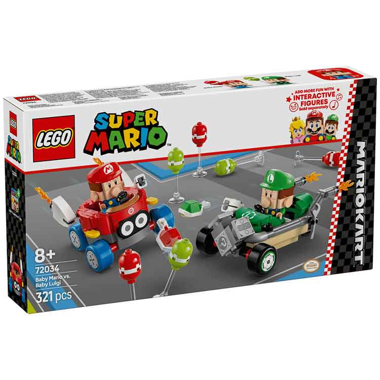 AJ Toys & Books Lego LEGO 72034 Mario Kart – Baby Mario vs Baby Luigi
