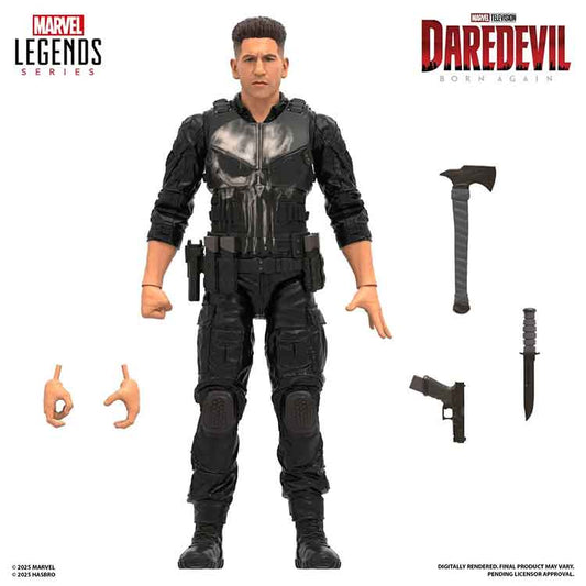 AJ Toys & Books Play Figures Daredevil: Born Again Marvel Legends Series Punisher 6-Inch Action Figure