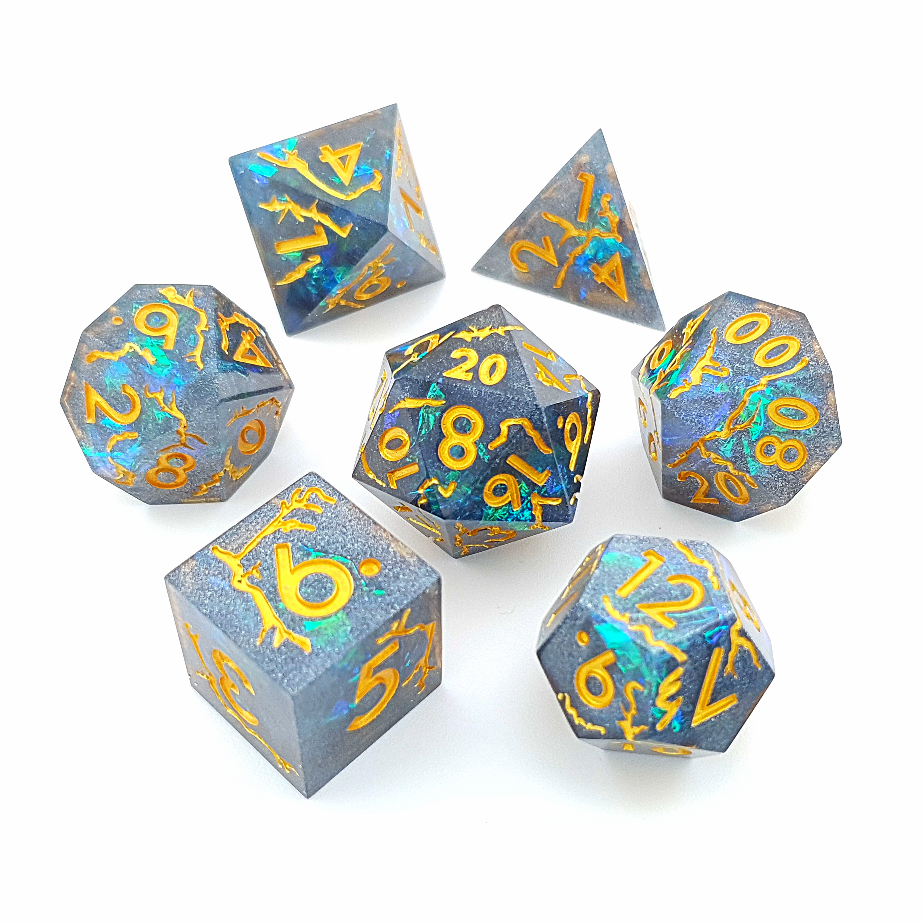 Arcane Majesty | Sharp Edge Dice | 7 Piece Set - DICE