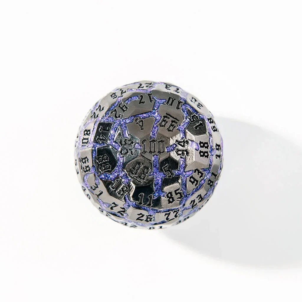 Tabletop Dominion DICE Arcane Steel | 50mm D100 | Metal