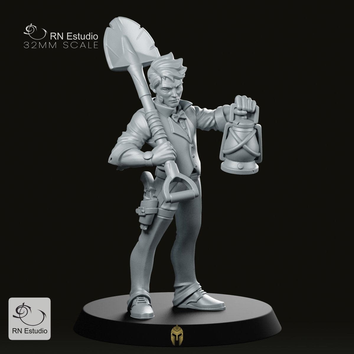 We Print Miniatures Fantasy Archaeologist Arthur Adventurer Miniature