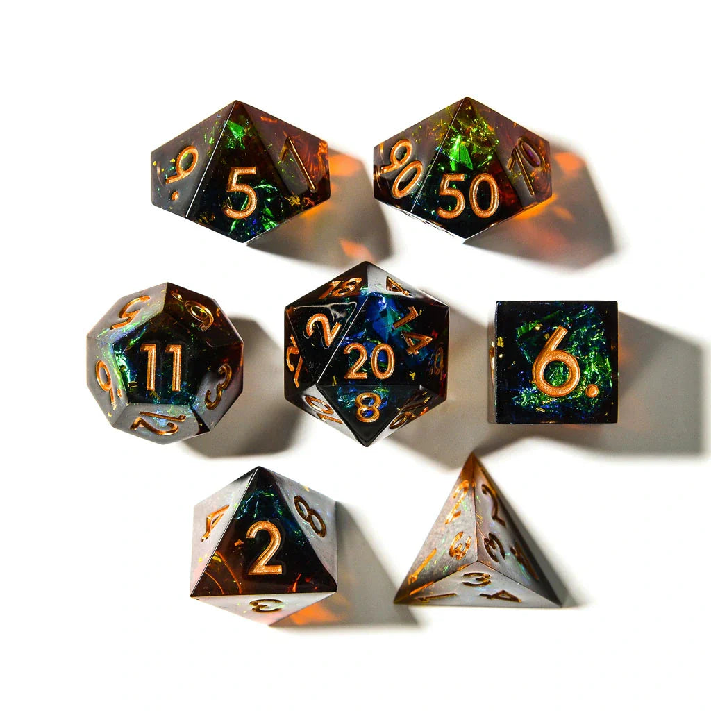 Archer’s Dream | Sharp Edge Dice | 7 Piece Set - DICE