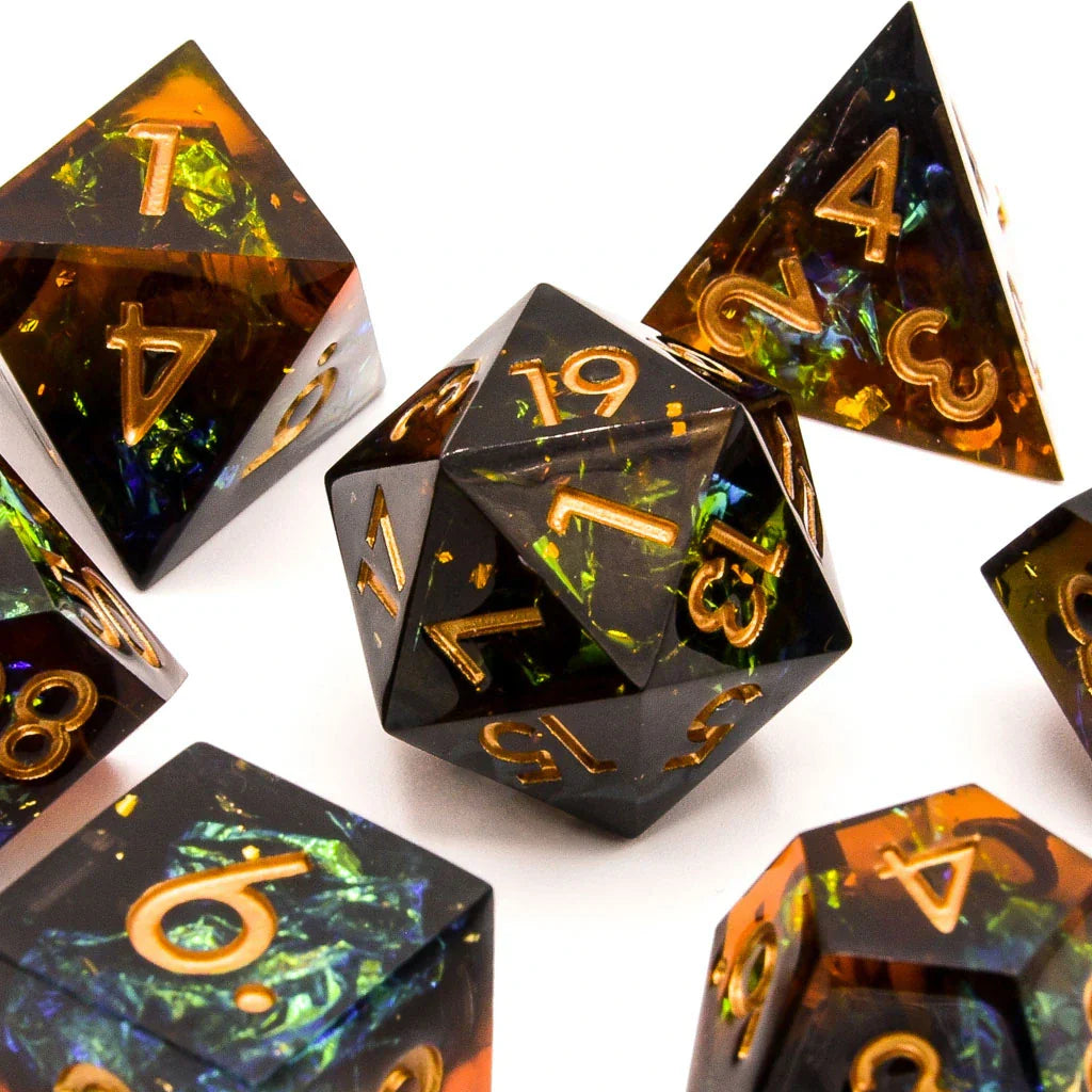 Archer’s Dream | Sharp Edge Dice | 7 Piece Set - DICE
