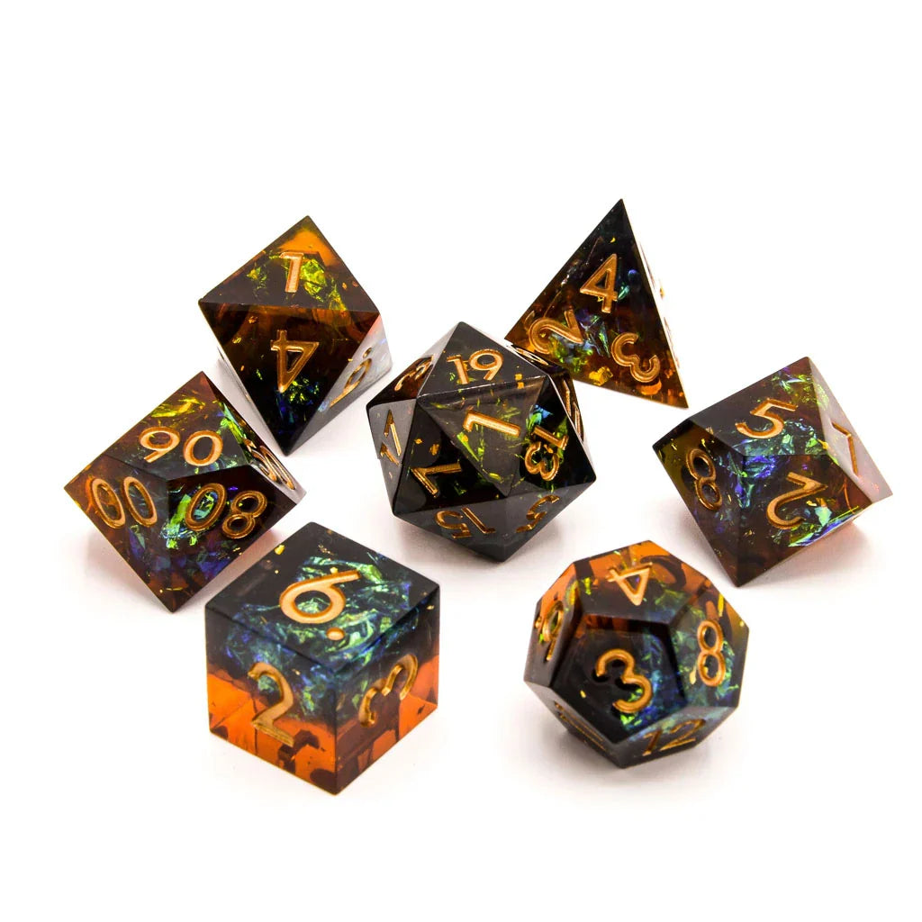 Archer’s Dream | Sharp Edge Dice | 7 Piece Set - DICE