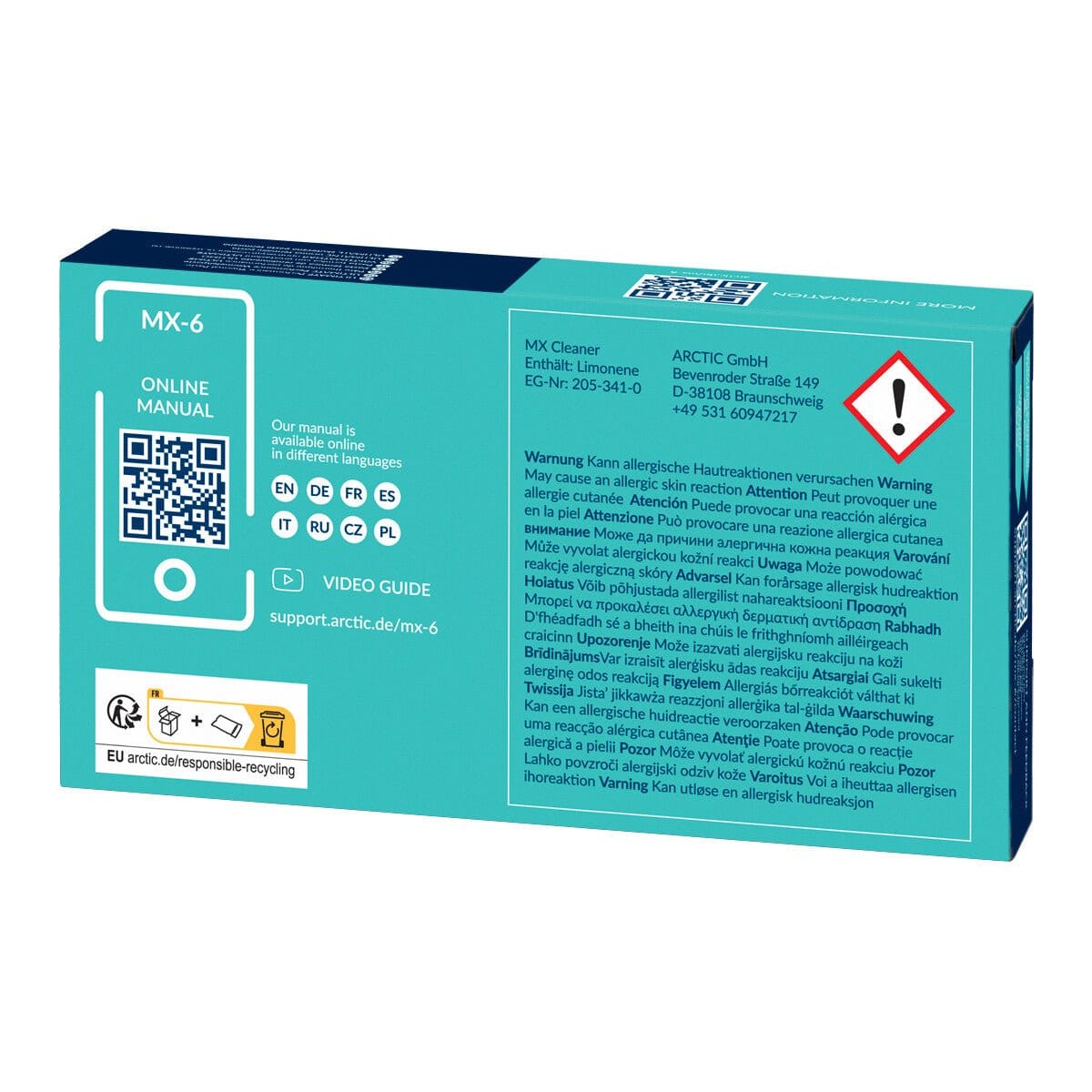 Arctic MX-6 High Performance Thermal Compound with Syringe 2g~8g