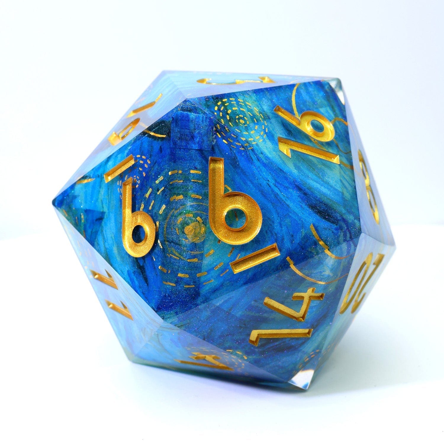 Tabletop Dominion DICE Astral Tide | 50mm D20 | Oversized Art Core Dice
