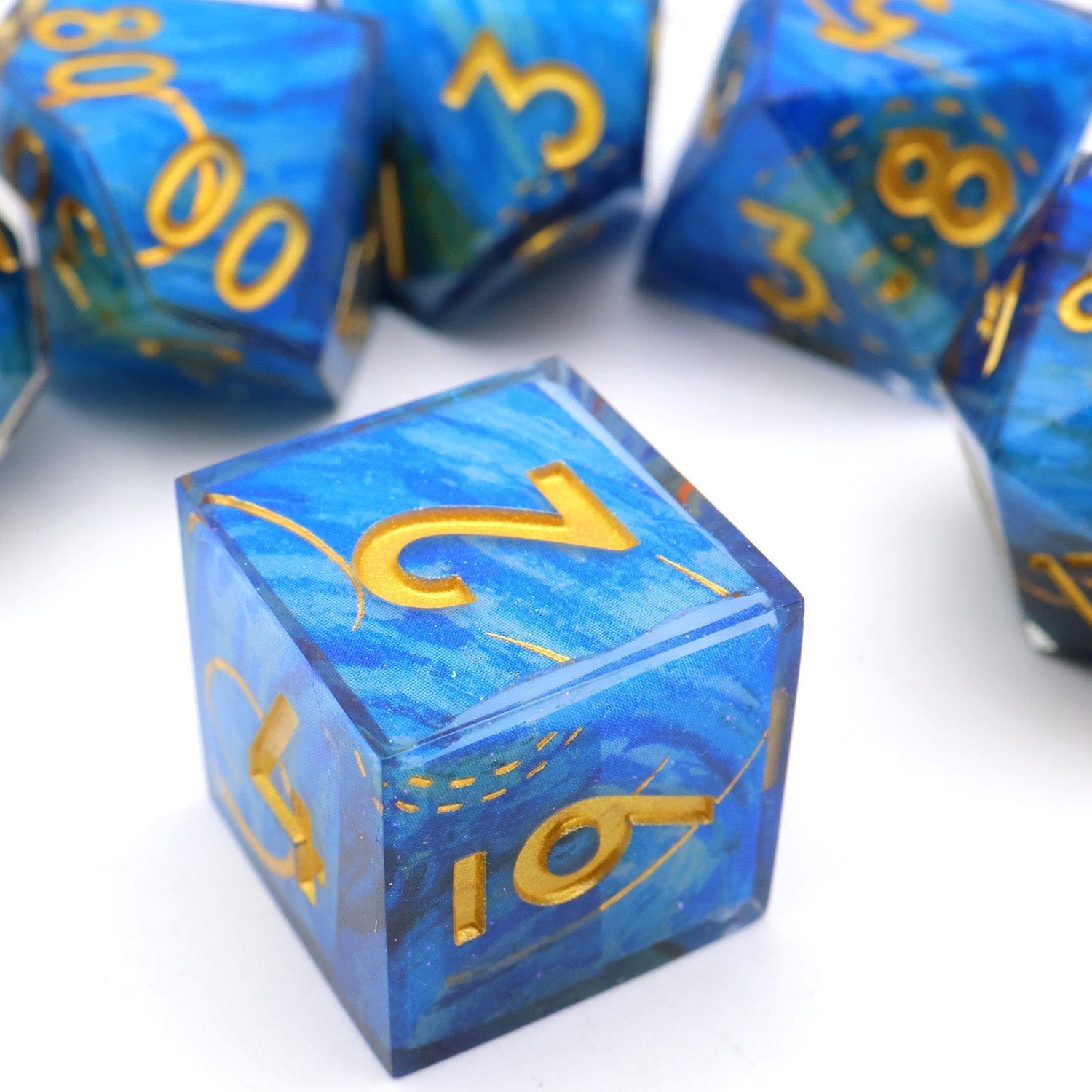 Tabletop Dominion DICE Astral Tide | Art Core Dice | 7 Piece Set